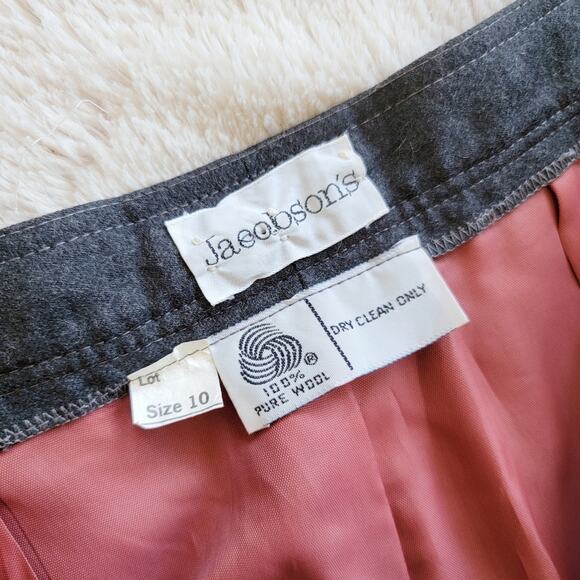 Jacobson's High Rise Straight Leg Wool Dress Pants - Picture 5 of 5